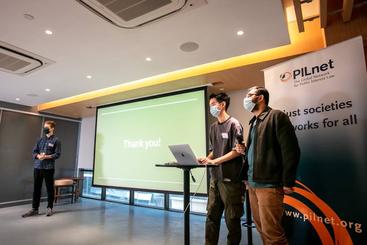 決賽隊伍 Hong Kong Green Initiative 最後演說。